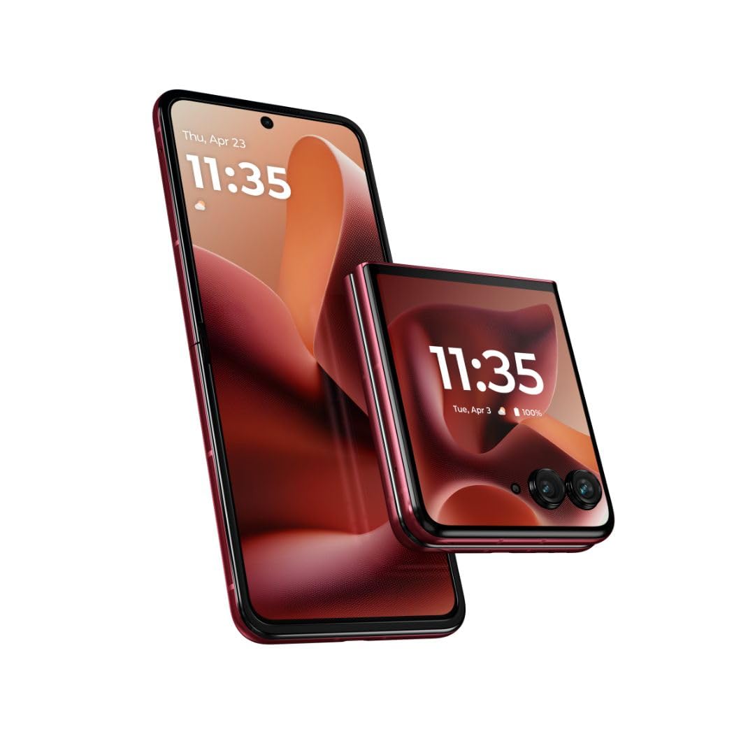 Motorola razr 60 Ultra (Pantone Rio Red, 16 GB RAM, 512 GB Storage) | Snapdragon® 8 Elite Mobile Platform | 6.9" AMOLED Upto 165Hz Display | 50 MP + 50 MP + 50MP Triple Camera