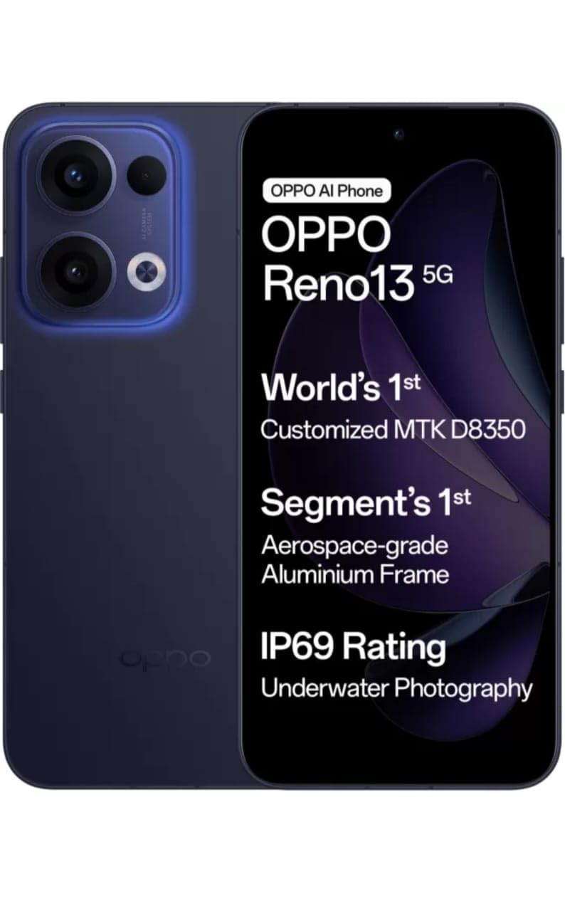 Oppo Reno13 5G (Luminous Blue, 256 GB) (8 GB RAM)