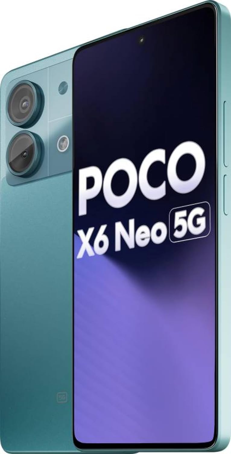 POCO X6 Neo 5G (Horizon Blue, 8GB RAM, 128GB Storage) | Dimensity 6080 Processor | 5000 mAh Battery + 33W Fast Charging | 108MP + 2MP Rear Camera & 16MP Front Camera