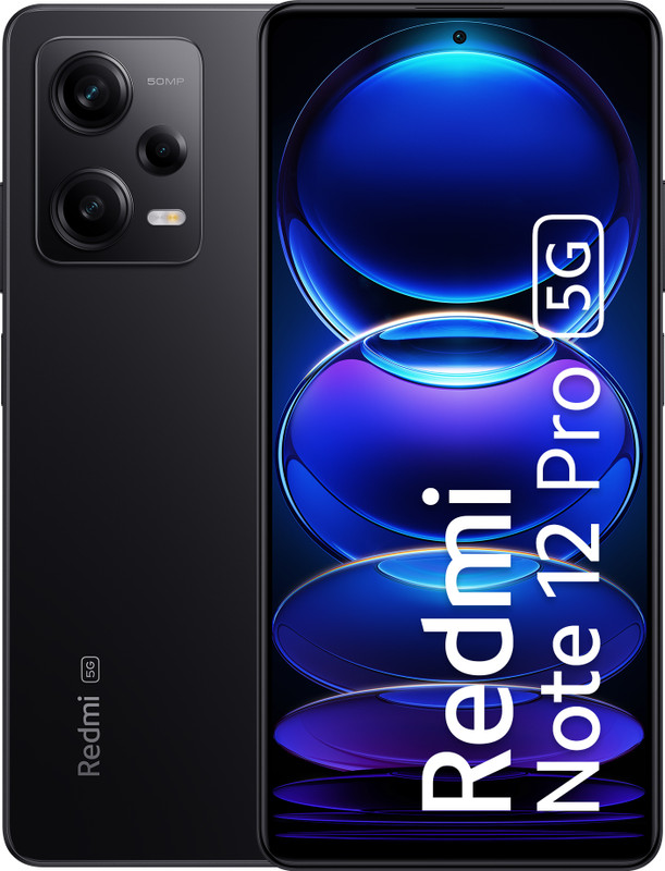 REDMI Note 12 Pro 5G (Onyx Black, 128 GB)(6 GB RAM)