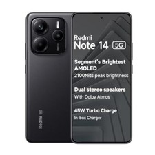 Redmi Note 14 5G (Titan Black, 6GB RAM 128GB Storage) | Global Debut MTK