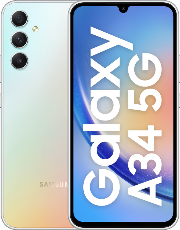 Samsung Galaxy A34 5G (Awesome Silver, 128 GB)(8 GB RAM)