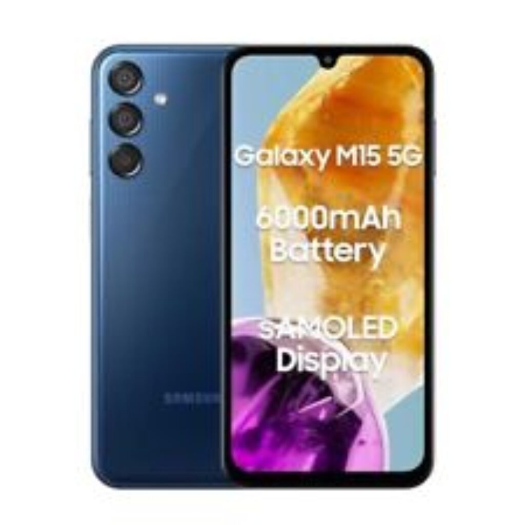 Samsung Galaxy M15 5G (Blue Topaz,8GB RAM,128GB Storage)| 50MP Triple Ca