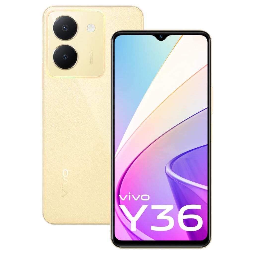 Vivo Y36 (Vibrant Gold, 8GB RAM, 128GB Storage) with No Cost EMI/Additional Exchange Offers