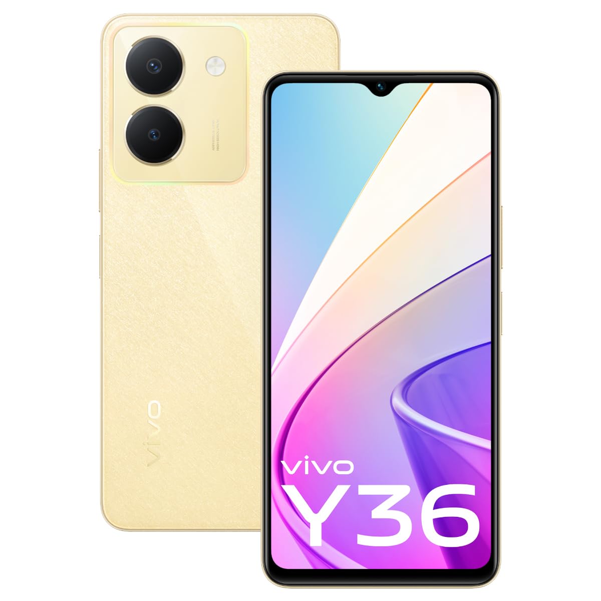 Vivo Y36 (Vibrant Gold, 8GB RAM, 128GB Storage) with No Cost EMI/Additional Exchange Offers