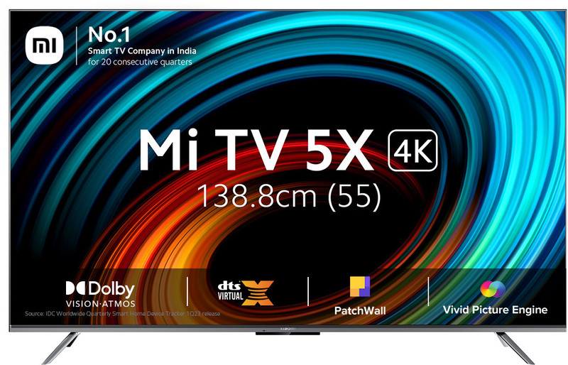 XIAOMI by Mi 5X 138.8 cm (55 inch) Ultra HD (4K) LED Smart Android TV with 4K Dolby Vision | HDR10+ |,Dolby Atmos | Vivid Picture Engine 2 with Adaptive Brightness(L55M6-ES)