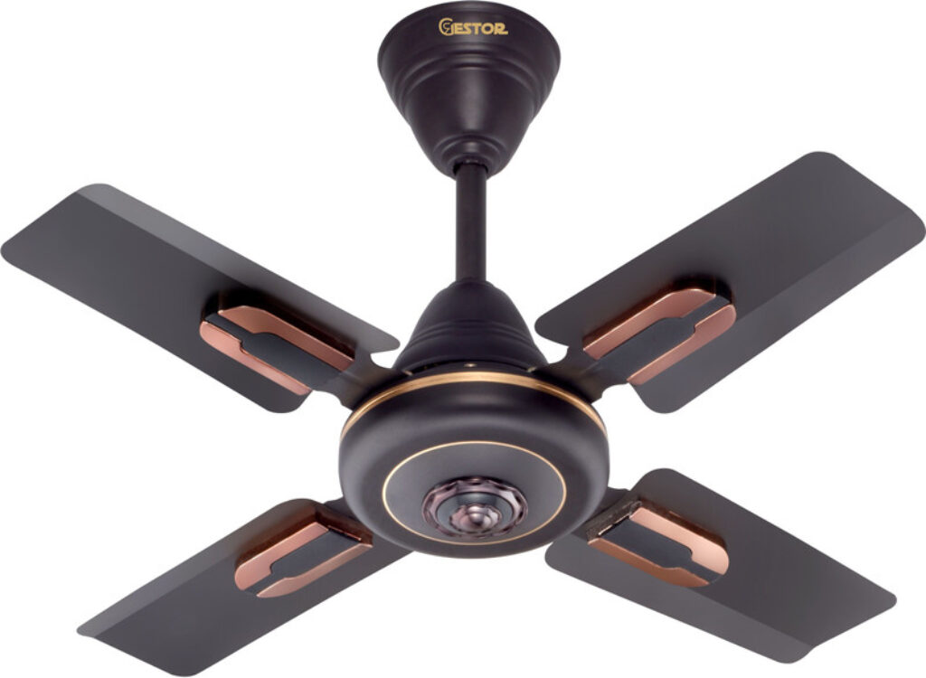GESTOR ALTROZ Ultra High Speed 24 Inch Decorative 600 mm 4 Blade Ceiling Fan(Anti Dust | Smoked Brown | Pack of 1)
