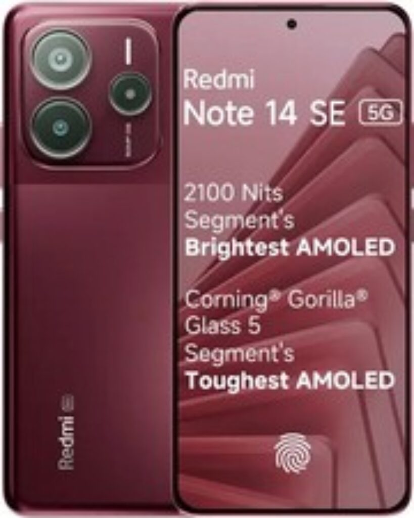 Redmi Note 14 SE 5G 128GB Crimson Art | 6GB RAM | Dual SIM | Factory Unlocked