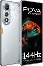 Tecno Pova Curve 5G-Global Version-Dual SIM-8GB RAM-144 Hz Curved AMOLED-Silver