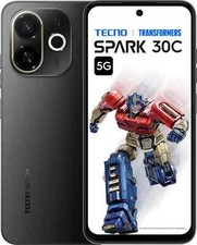 TECNO Spark 30C Black (4GB+128GB) 48MP Mediatek D6300 6.67" KL8h Global Version.